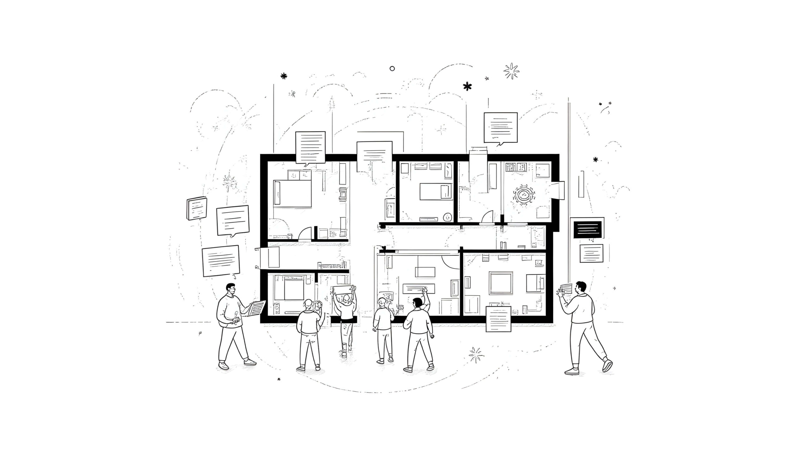 Floor Plan Drawing for Real Estate